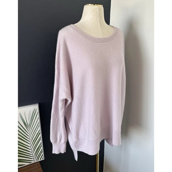 Eileen Fisher Cashmere Lilac Lavender Sweater Pullover Soft Cozy - Picture 5 of 13